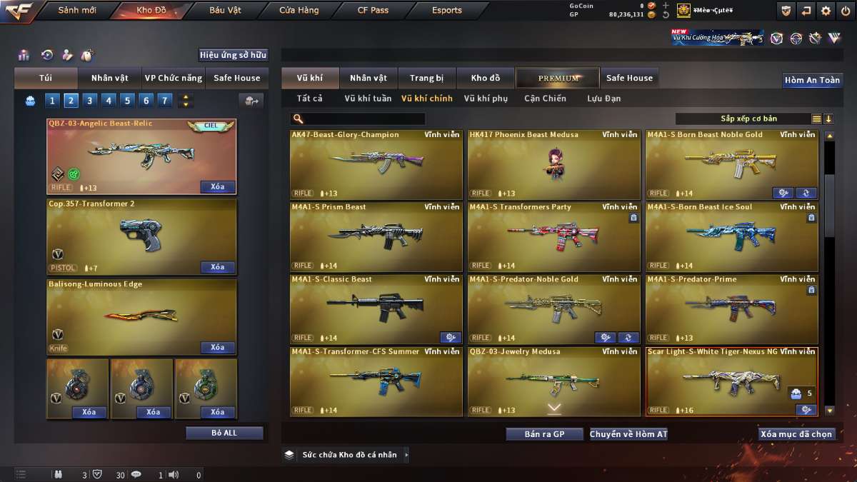 shop acc cf uy tin gia re